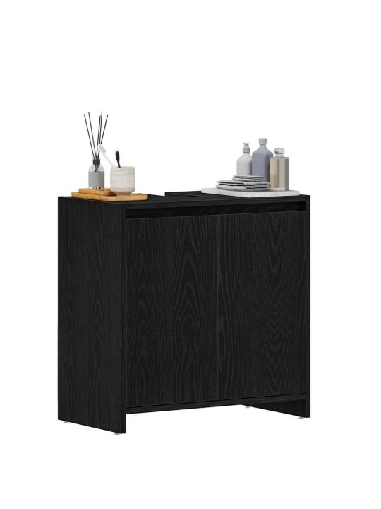 Koupelnová skříňka black oak 60x33x60 cm dřevěná konstrukce