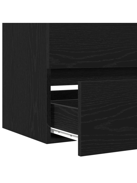 Skříňka pod umyvadlo černý dub 100x38,5x45 cm kompozitní dřevo