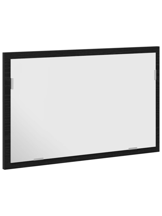 Koupelnové zrcadlo s led světly, černý dub, 60x8,5x37 cm