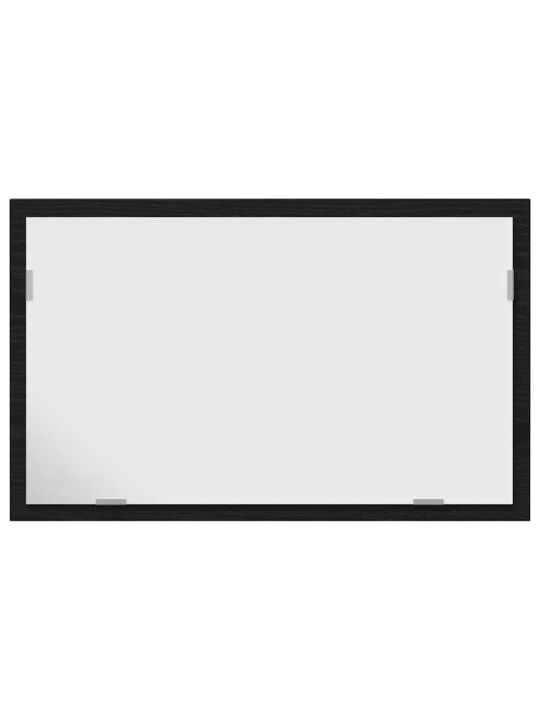 Koupelnové zrcadlo s led světly, černý dub, 60x8,5x37 cm