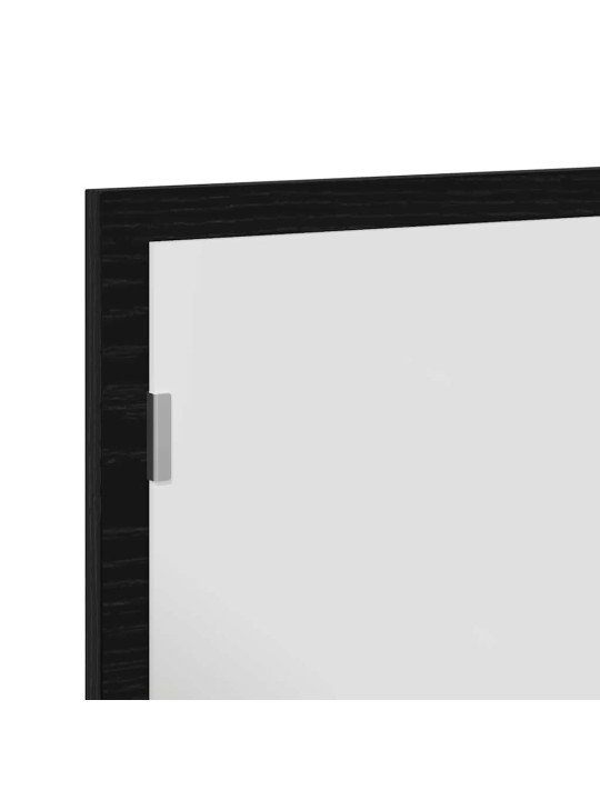 Koupelnové zrcadlo s led světly, černý dub, 60x8,5x37 cm