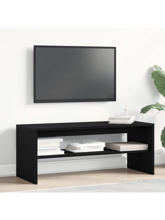 Tv skříňka černý dub 100x40x40 cm dřevěná konstrukce