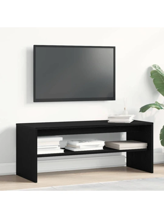 Tv skříňka černý dub 100x40x40 cm dřevěná konstrukce