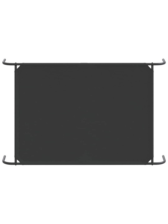 Vyvýšený pelíšek pro psy černý 150x90x20cm oxford fabric a ocel