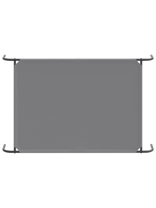 Vyvýšený pelíšek pro psy šedý 130x80x20 cm oxford fabric a ocel