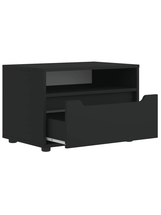 Tv skříňka visnes černý 60x40x38 cm kompozitní dřevo