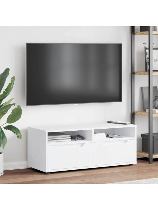 Tv skříňka visnes bílý 100x40x38 cm kompozitní dřevo