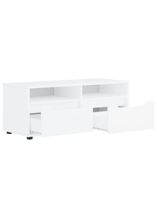 Tv skříňka visnes bílý 100x40x38 cm kompozitní dřevo
