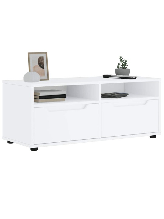 Tv skříňka visnes bílý 100x40x38 cm kompozitní dřevo