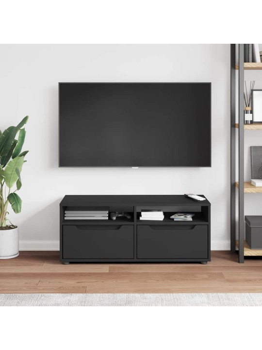 Tv skříňka visnes černý 100x40x38 cm kompozitní dřevo