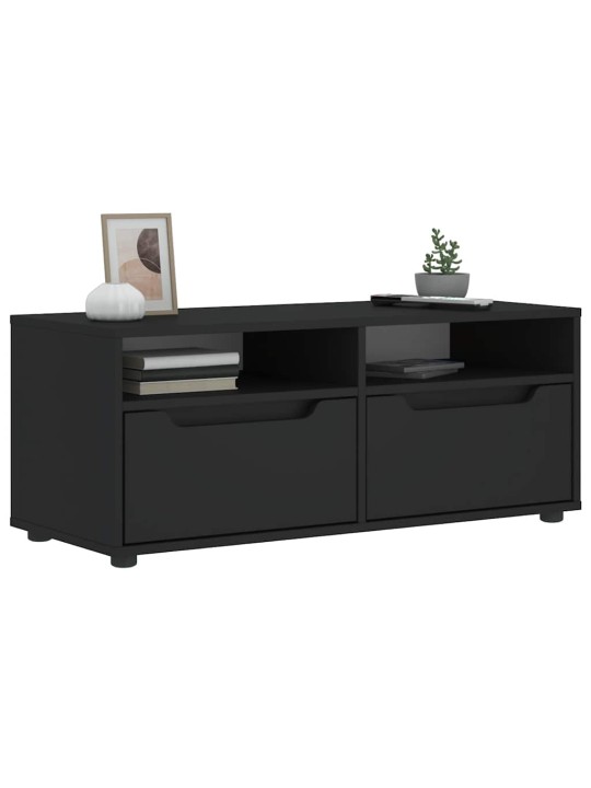 Tv skříňka visnes černý 100x40x38 cm kompozitní dřevo
