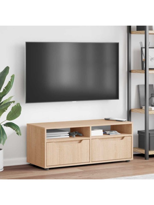 Tv skříňka visnes dub sonoma 100x40x38 cm kompozitní dřevo