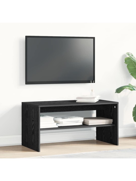 Tv skříňka černý dub 80x40x40 cm dřevěná konstrukce