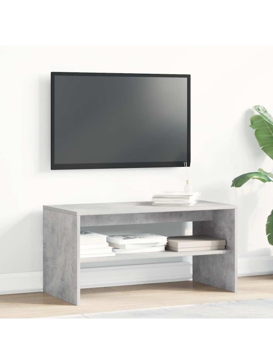 Tv stolek betonově šedý 80 x 40 x 40 cm dřevotříska
