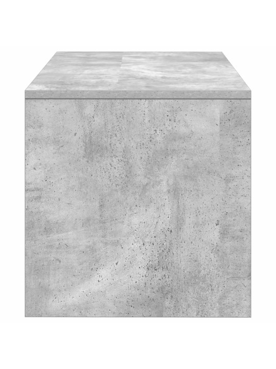 Tv stolek betonově šedý 80 x 40 x 40 cm dřevotříska