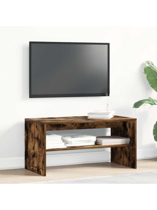 Tv stolek kouřový dub 80 x 40 x 40 cm kompozitní dřevo