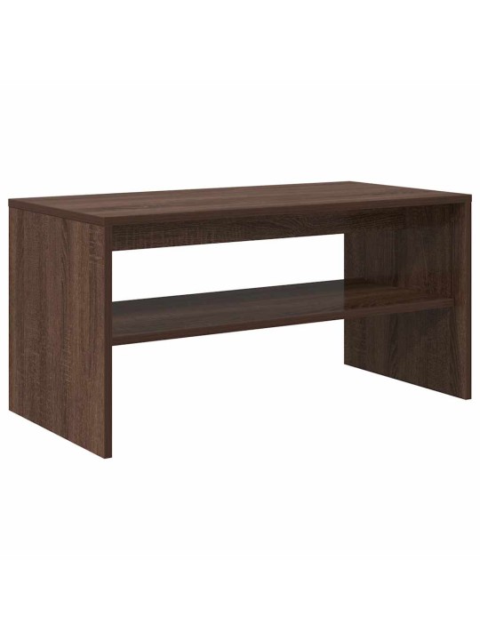 Tv stolek hnědý dub 80 x 40 x 40 cm kompozitní dřevo