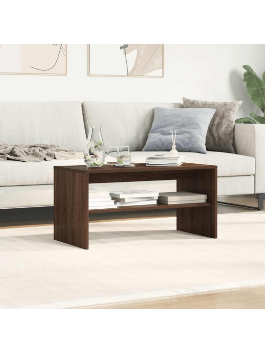 Tv stolek hnědý dub 80 x 40 x 40 cm kompozitní dřevo