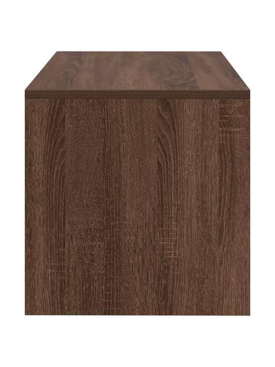 Tv stolek hnědý dub 80 x 40 x 40 cm kompozitní dřevo