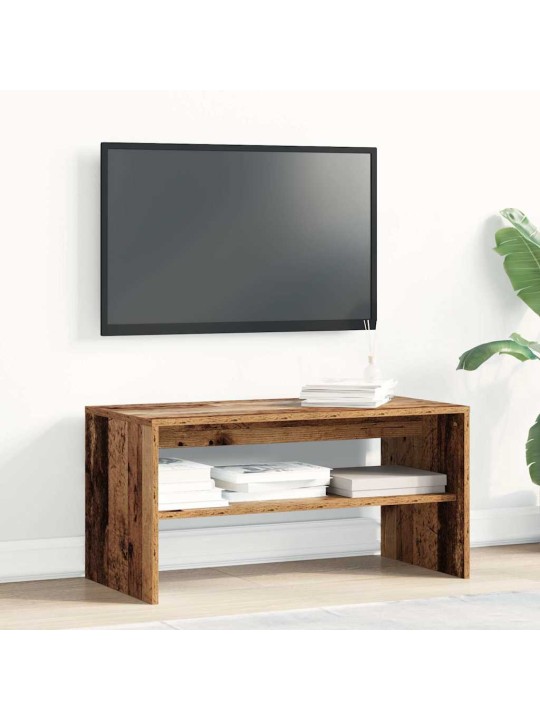Tv stolek old wood 80 x 40 x 40 cm kompozitní dřevo