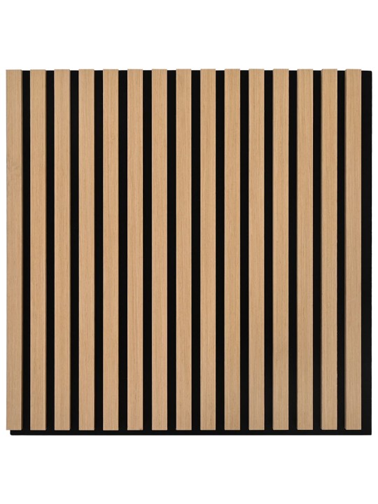 Akustické stěnové panely 2 ks lamelové 60,5x60 cm dubová dýha