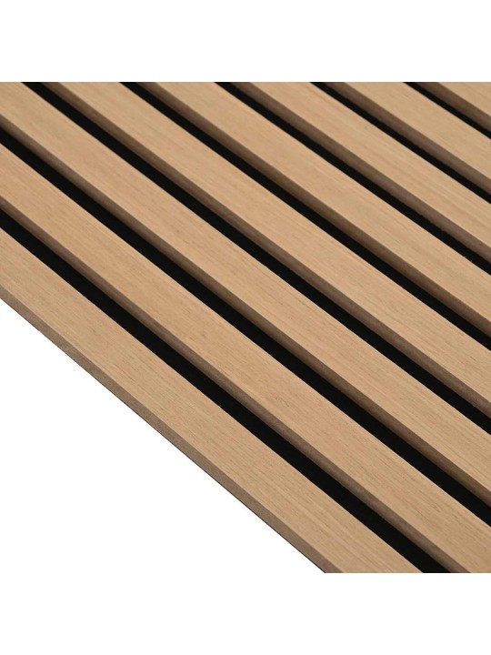 Akustické stěnové panely 2 ks lamelové 60,5x60 cm dubová dýha