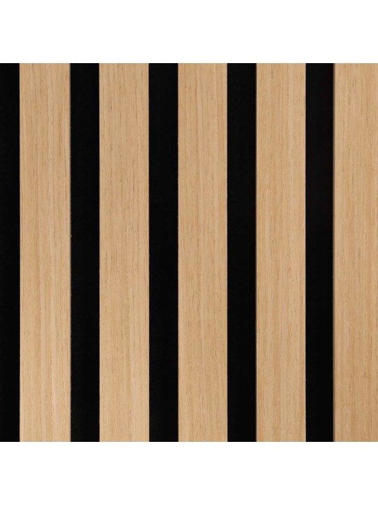 Akustické stěnové panely 2 ks lamelové 60,5x60 cm dubová dýha