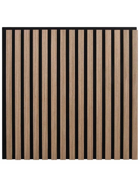 Akustické stěnové panely 2 ks lamelové 60,5x60 cm dubová dýha