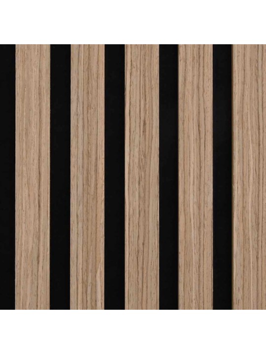 Akustické stěnové panely 2 ks lamelové 60,5x60 cm dubová dýha