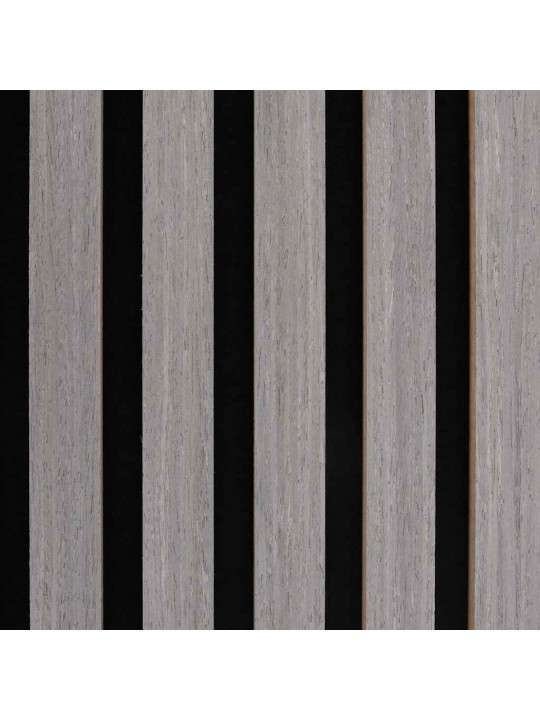 Akustické stěnové panely 8 ks lamelové 60,5x60 cm dubová dýha