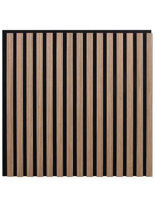 Akustické stěnové panely 8 ks lamelové 60,5x60 cm dubová dýha