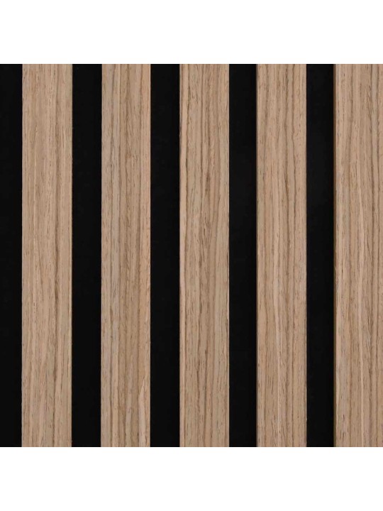 Akustické stěnové panely 8 ks lamelové 60,5x60 cm dubová dýha