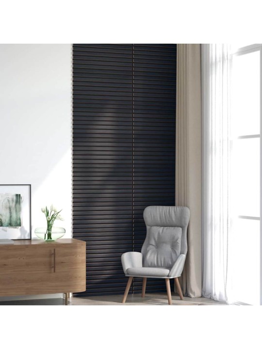 Akustické stěnové panely 8 ks lamelové 60,5x60 cm dubová dýha