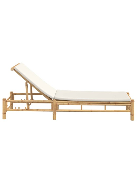 Lehátko s polštáři 55x199x30 cm bamboo