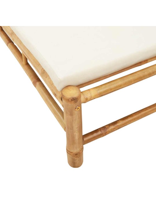 Lehátko s polštáři 55x199x30 cm bamboo