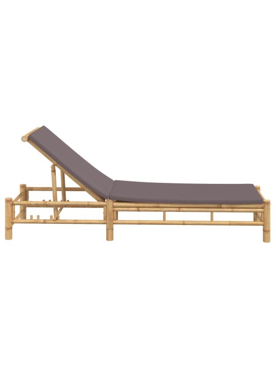 Lehátko s polštáři 55x199x30 cm bamboo