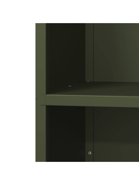 Stojan na palivové dřevo olive green ocel válcovaná za studena