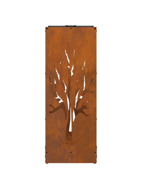 Stojan na palivové dřevo 40x30x80 cm povětrnostně odolná ocel
