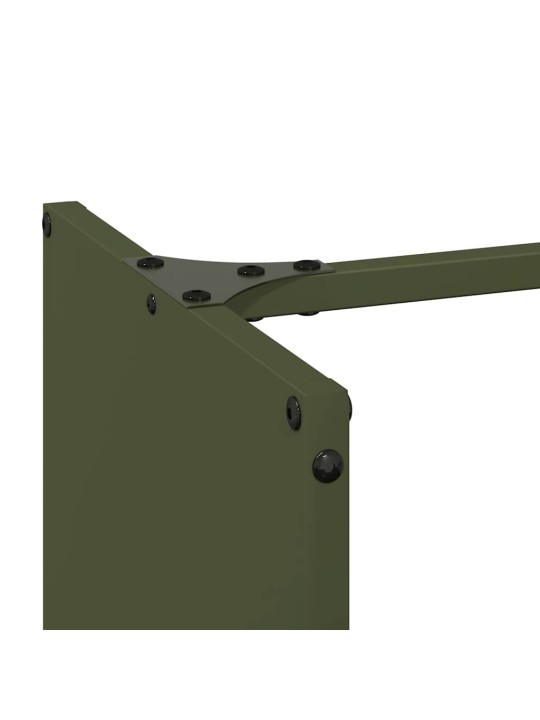 Stojan na palivové dřevo olive green ocel válcovaná za studena