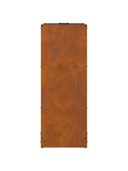Stojan na palivové dřevo 40x30x80 cm povětrnostně odolná ocel