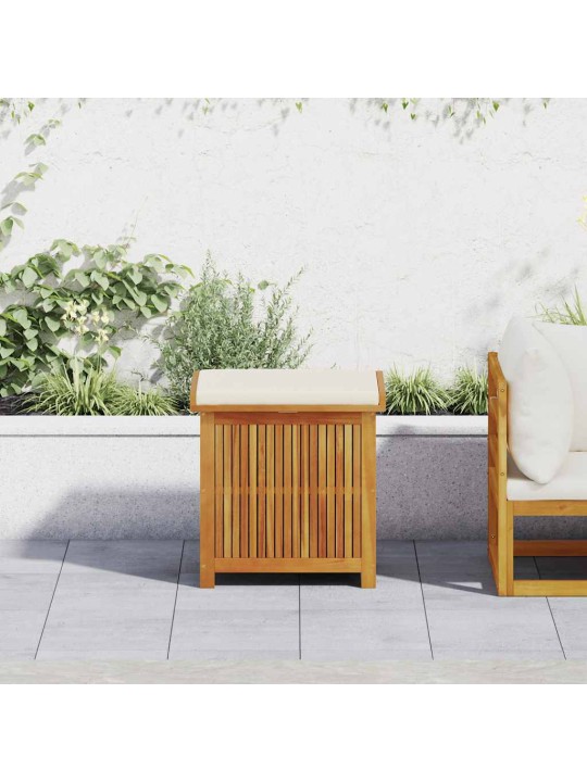 Venkovní box na polštáře 60x50x61 cm masivní dřevo akácie