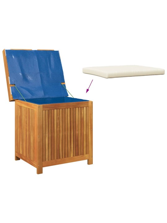 Venkovní box na polštáře 60x50x61 cm masivní dřevo akácie