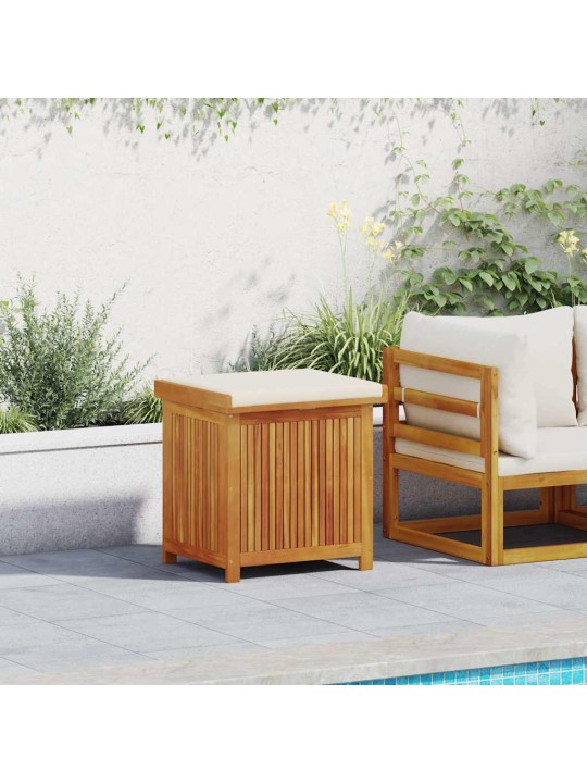 Venkovní box na polštáře 60x50x61 cm masivní dřevo akácie