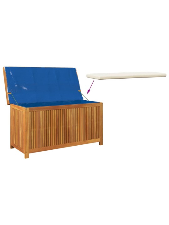 Venkovní box na polštáře 113x50x60,5 cm masivní dřevo akácie