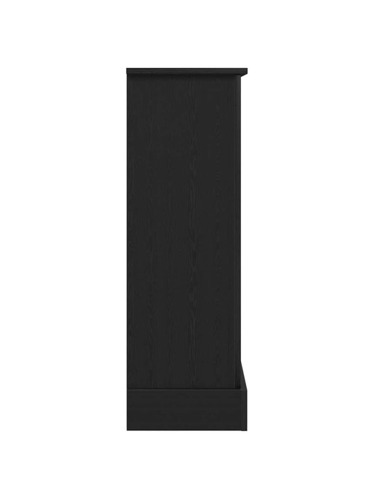Krbová obestavba černý dub 90x30x90 cm kompozitní dřevo