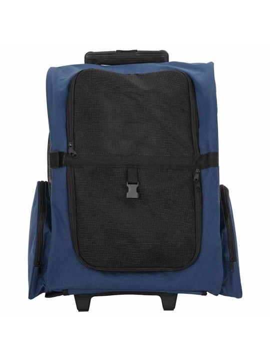 Vozík pro domácí mazlíčky 3 v 1, design, modrý, 48 x 32 x 57 cm, oxfordská látka