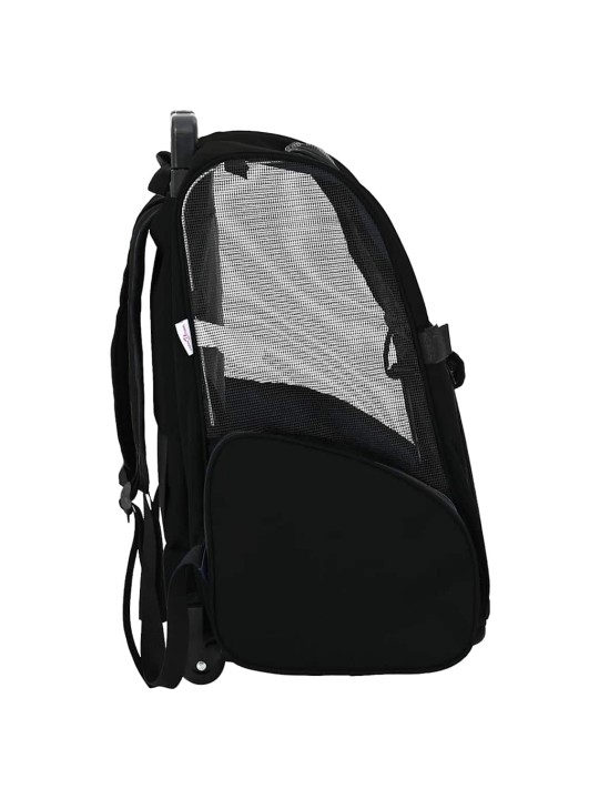 Vozík pro domácí mazlíčky 3 v 1 design černý 48 x 32 x 57 cm oxfordská látka
