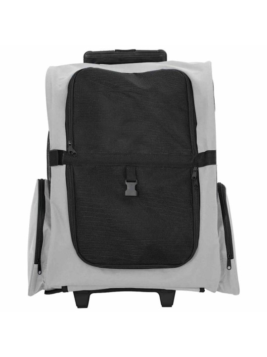 Vozík pro domácí mazlíčky 3 v 1 šedý 48 x 32 x 57 cm oxfordská látka