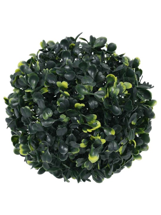 Umělé buxus koule s led světly 4 ks zelené 12 cm