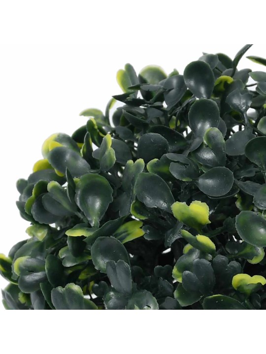 Umělé buxus koule s led světly 4 ks zelené 12 cm